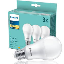 Set de 3x becuri cu LED 100W A67 E27 WW FR ND 3PF/6 DISC
