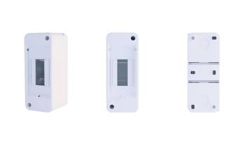 Distribuitor S2 (1x2) montat la suprafață fără capac / cu bloc de borne N+PE IP30