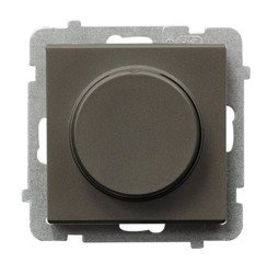 Dimmer universal pentru incandescență, halogen și LED Ciocolată metalizată Ospel Sonata lP-8RL2/m/40