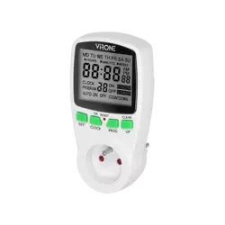 Cronometru electronic cu afișaj LCD alb DT-1 Orno