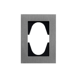 Ramă pentru priză dublă aluminiu argintie, seria ViP ViPlast