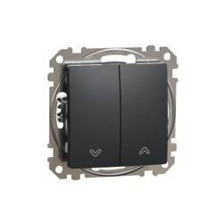 Întrerupător de jaluzele antracit IP20 SDD114104 Sedna Design Schneider electric