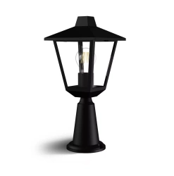 Lampă pentru stâlp de grădină KINNO E27 negru 39cm IP44 Philips