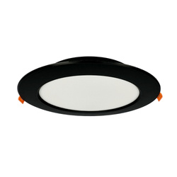 Corp de iluminat încastrat LED ALEXIS 18W 1660lm IP20 CCT rotund negru | HOROZ