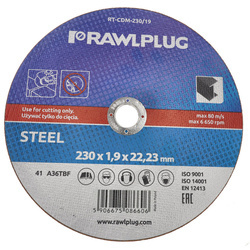 Discuri de rectificat din alumină pentru tăierea oțelului 230x1,9x22,23mm