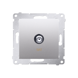 Simon 54 Premium Priză argintie de antenă SAT simplă (modulară) DASF1.01/43