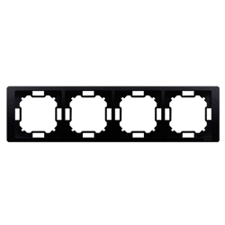 Ramka 4-krotna Neos uniwersalna poziom i pion grafit matowy Simon Basic BMRC4/28