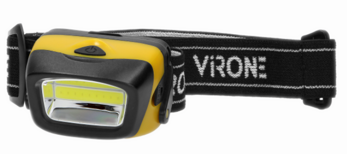 Lanternă frontală LED COB 3W, 170lm, 3 x AAA, cap mobil