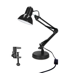 PIXI Black E27 bază de lampă de birou și set de cleme EDO777535 EDO Solutions