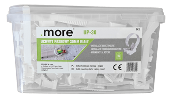 Găleată de suporturi pentru cabluri cu bandă UP-30 (150 buc.) M20382 Eco Light