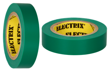 Bandă izolatoare electrică din PVC 15mm x 10m impermeabilă Anticor 211 verde