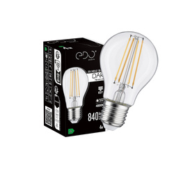 Bec decorativ DARI LED Filament 4W, E27, 4000K, 840lm, 230V, CLEAR A60, EDO777710 EDO Solutions