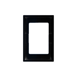 Ramă pentru priză dublă ABS neagră, seria iZi ViPlast