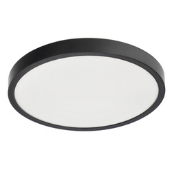 Plafond PERETI 18W inel negru 29,5 cm, culoare neutră 4000K, 1800lm, IP44, 220-240V EDO777609 EDO Solutions