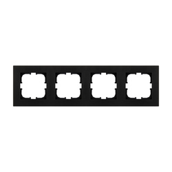 4gang cadru negru metalizat K104/14E EXEN (Karell)