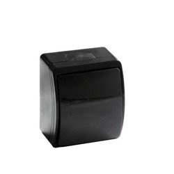 Întrerupător unipolar rezistent la stropire, negru, IP44 KOALA 151-05 ViPlast