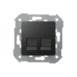 Capac priză 2x RJ45 grafit Simon 82