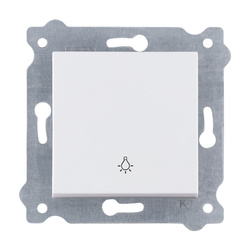 Buton lumină / simplu Alb 205/01E EXEN