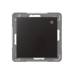 Întrerupător încrucișat antracit Ospel Impresja lP-4Y/m/50