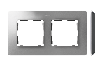 Ramă dublă Detail original-air aluminiu / bază neagră Simon 82 Detail