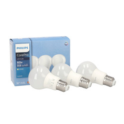 Set de 3 becuri cu LED E27 8W =60W 2700K 806lm Philips