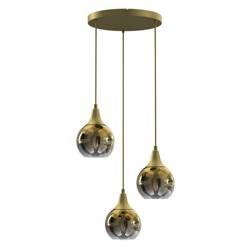 Lampă suspendată MONTE GOLD 3xE27 aur MLP8403