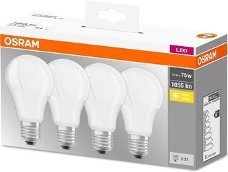 Set 4x Becuri LED E27 11W 2700K 1055lm Osram