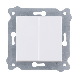 Comutator dublu Alb 202/01E EXEN