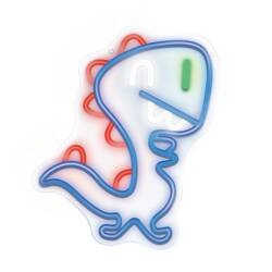 LED JURASSIC BABY DINO lampă decorativă neon de perete albastru cu variator + USB T-90850 PLASTROL