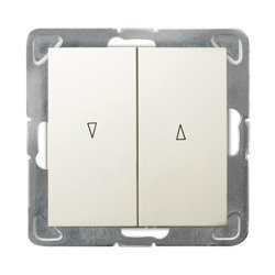 Comutator obturator ecru Ospel Impresja lP-7Y/m/27
