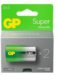 2x Baterie alcalină LR20 D GP Super Alkaline, GPPCA13AS130