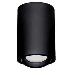 Bemol DWL GU10 negru Struhm 03533 cu spot de lumină montat pe suprafață, cu tub de plafonare