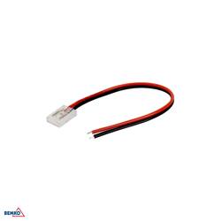 Conector LED cu 1 față 8MM COB cu fir de 15CM Bemko