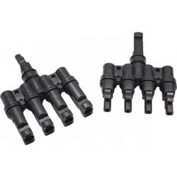 Conector MC4 conectorul T quad paralel cu 4 ieșiri DROK