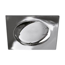 Corp de iluminat mobil cu halogen, corp de iluminat de tavan OKTAN D CHROME MR16 pătrat cromat STRUHM