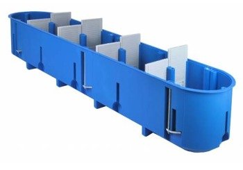 Cutie de perete pentru pereți goi, plăci de gips-carton 5 x fi 60 mm adâncime, cu 5 pliuri MULTIBOX Simet P5x60D