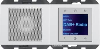 K.1 Radio K.1 Touch DAB+, Bluetooth cu difuzor alb lucios 30807009 Berker