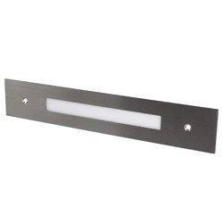 LED Long-03 corp de iluminat încastrat Long-03 24V DC, culoare oțel inoxidabil, alb cald 16-231-22 Ledix Zamel