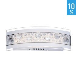 LED lampă de perete Regi sticlă mare alb glamour bubble cristal Italux W29396-2A