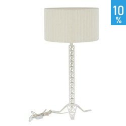 Lampă de birou Tower din plastic alb industrial Italux MA2479A WH