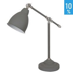 Lampă de birou clasică de birou Sonny gri metalic Italux MT-HN2054-1-GR