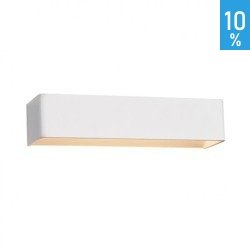 Lampă de perete Tommy alb dreptunghiulară metalică orizontală alungită Italux MB13006051-12A