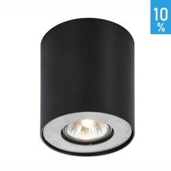 Lampă de plafon Shannon spot montată pe suprafață, negru aluminiu modern minimalist Italux FH31431B-BL