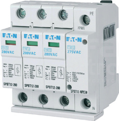 Lightning Current And Surge Arresters, 50Ka, N-Space Unit Spbt12-280-3+Npe50 184750-Eaton