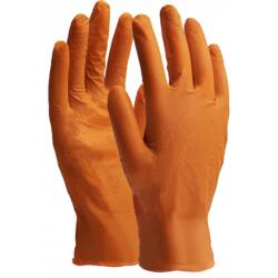 Mănuși de nitril "NITRAX GRIP ORANGE" mărimea 11 (XXL) portocalie, pachet de 5 perechi Perfect