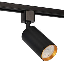 NEVA Tc Black Gold reflector cu bară colectoare, GU10, negru, centru auriu, EDO777533 EDO Solutions