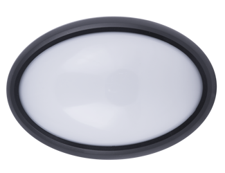 Plafond LED Plafon plafonieră pentru exterior 8W ovală neagră 3000K IP54 Dome Series-Oval VT-8014-OV-B 1267 V-TAC