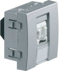 Priză date RJ45 categorie 5e STP, aluminiu, 2M WS217T HAGER