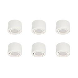 Set de 6x ZALDA OV White IP20 EDO777451 + 6x GARI LED INSERT 4,8W 3000K EDO777639, EDO Solutions